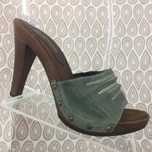 Steve Madden Women's Blue Heeled Sandals SZ 7 S101